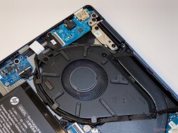 Envy x360 14'ün yalnız fanı çoğunlukla dikkat çekmeden çalışır